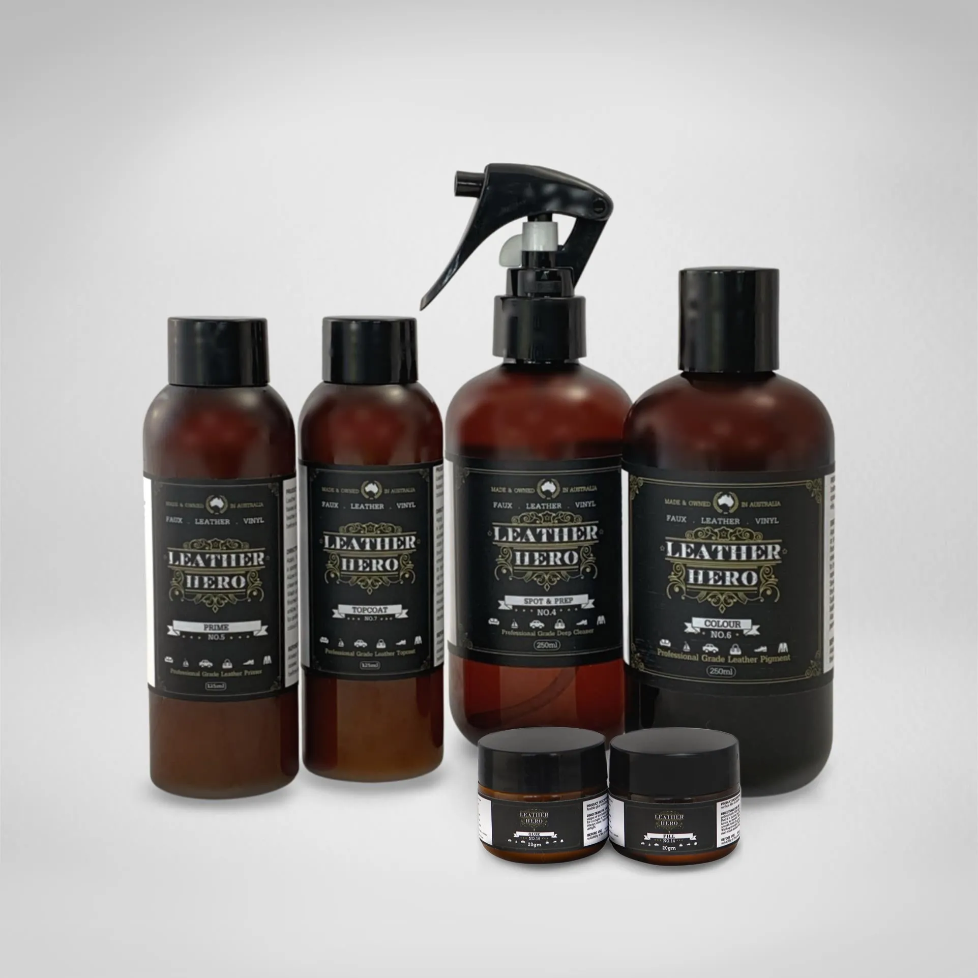 Leather Repair & Recolour Kit - Red Brick