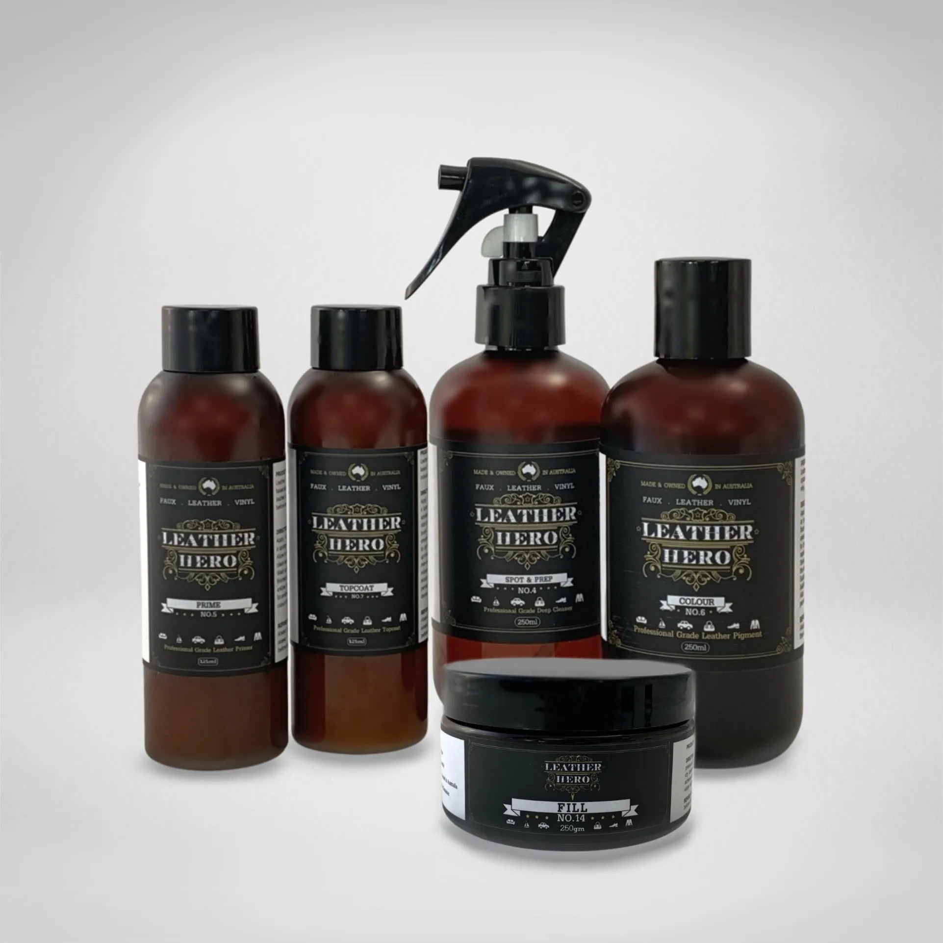 Leather Repair & Recolour Kit - Red Brick