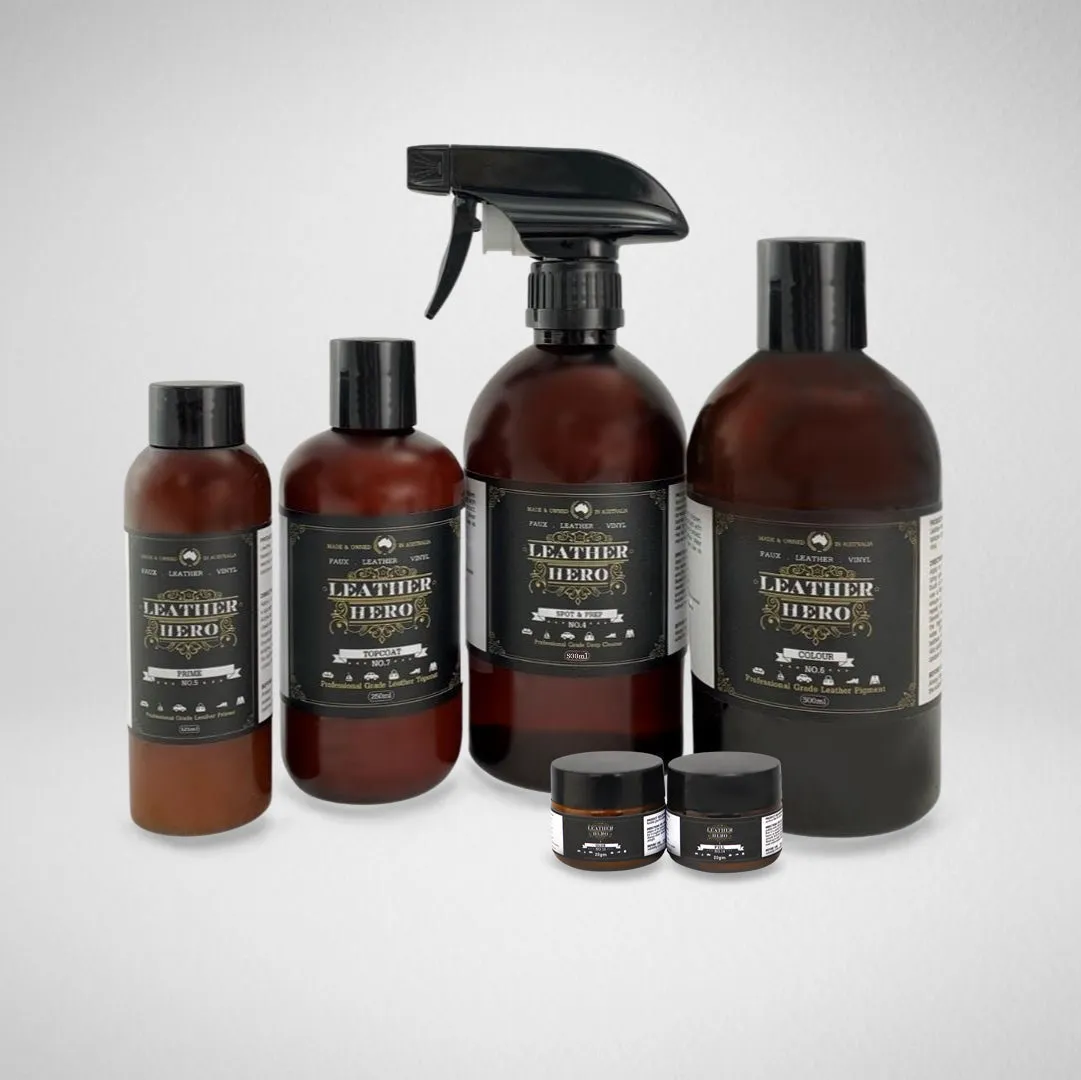 Leather Repair & Recolour Kit - Red Brick