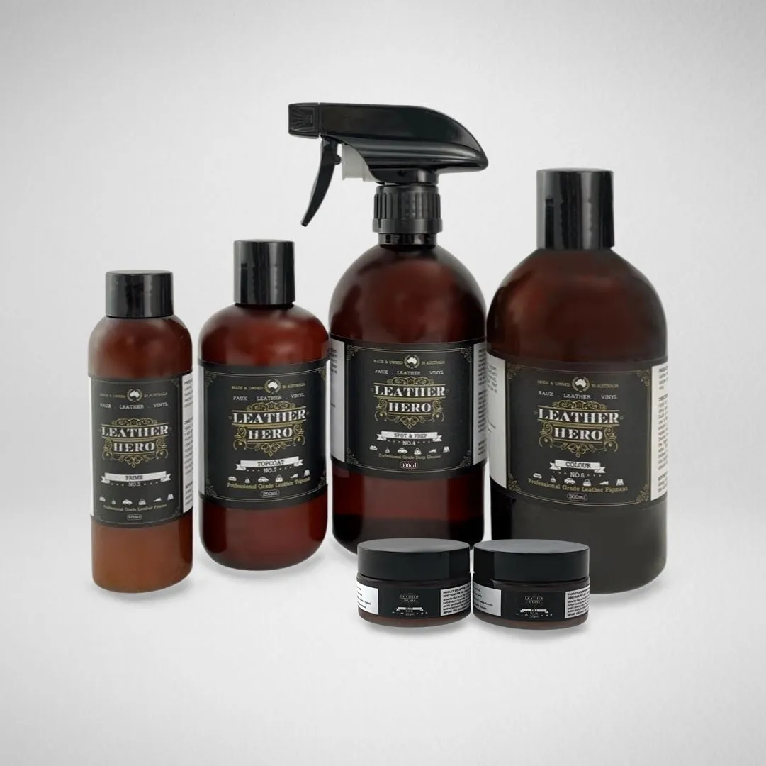Leather Repair & Recolour Kit - Red Brick