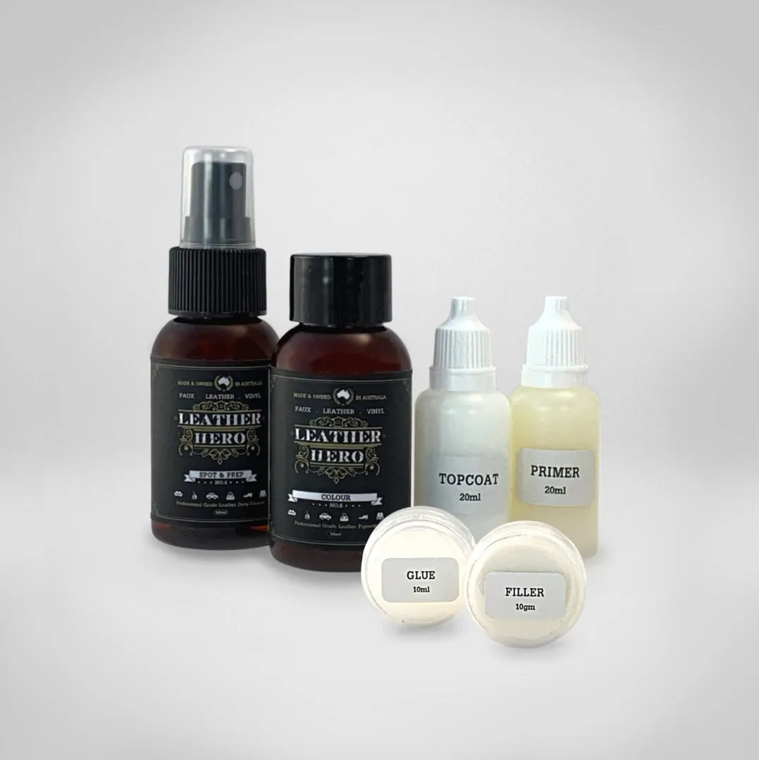 Leather Repair & Recolour Kit - Red Brick