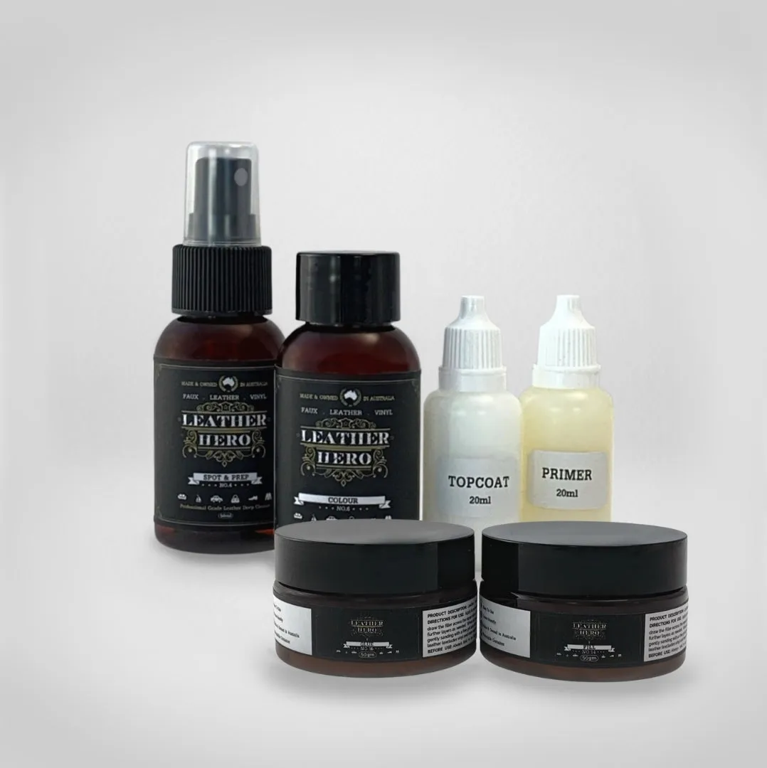 Leather Repair & Recolour Kit - Red Brick