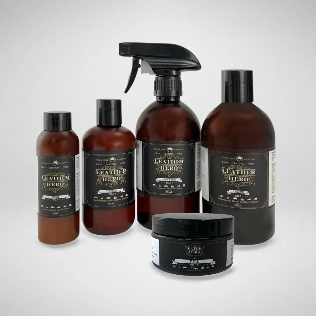 Leather Repair & Recolour Kit - Red Brick