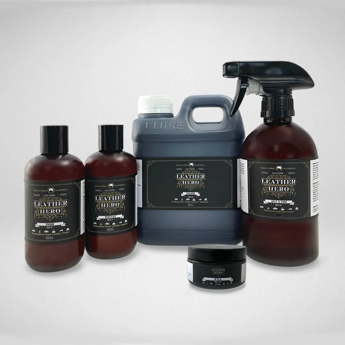 Leather Repair & Recolour Kit - Red Brick