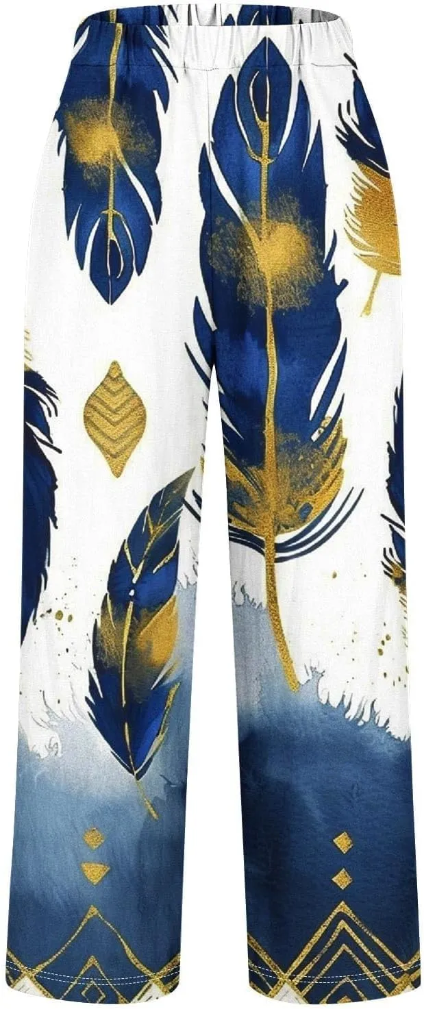 Linen Pants High Waist Button Fly Design Wide Leg Casual Palazzo Trousers with Pockets Trend 2025