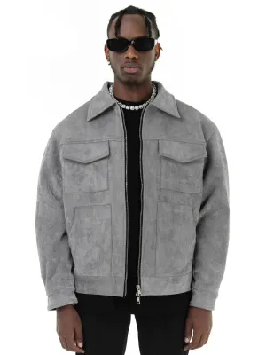 Men Harrington Fall coat autumn coat Suede coat