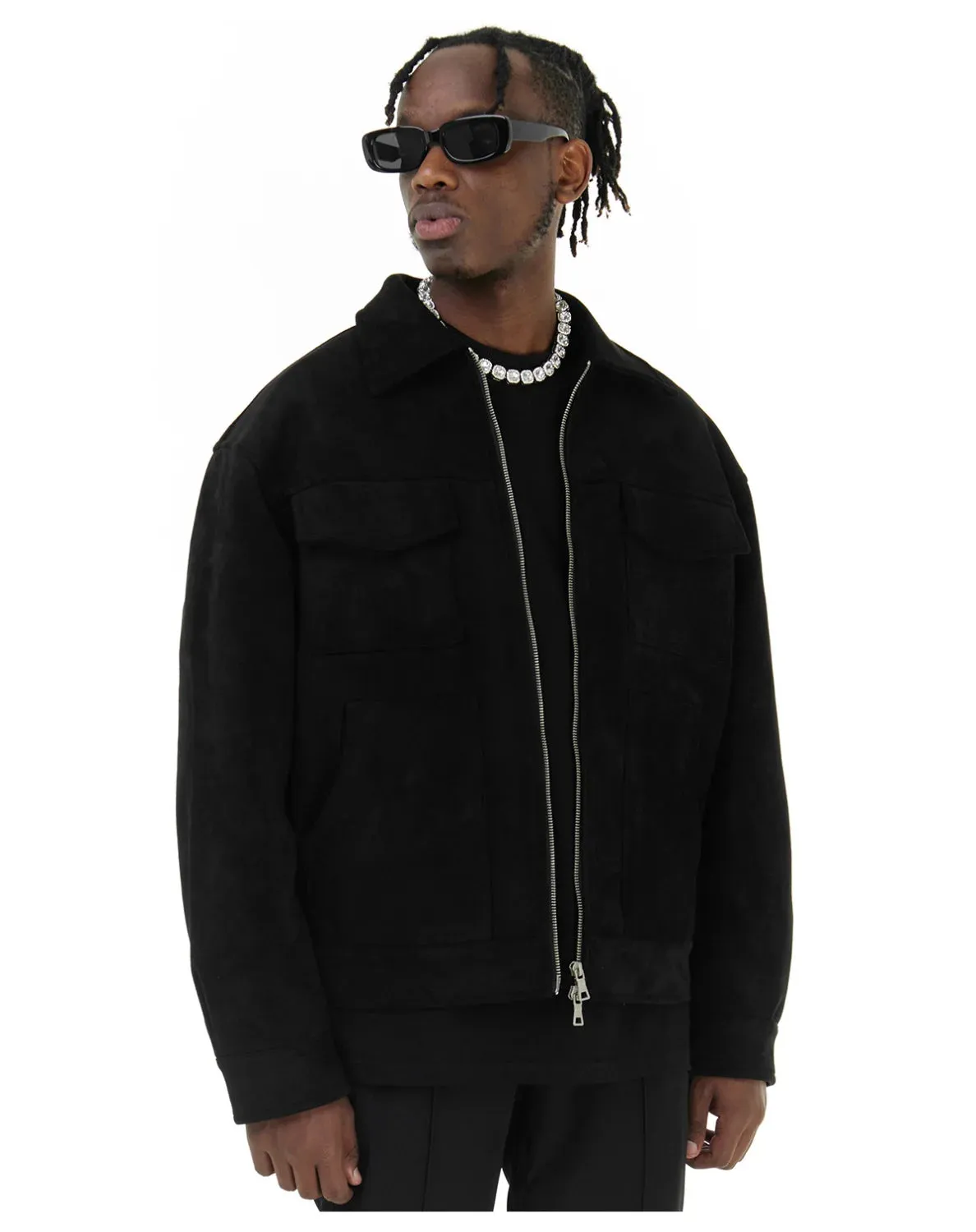 Men Harrington Fall coat autumn coat Suede coat