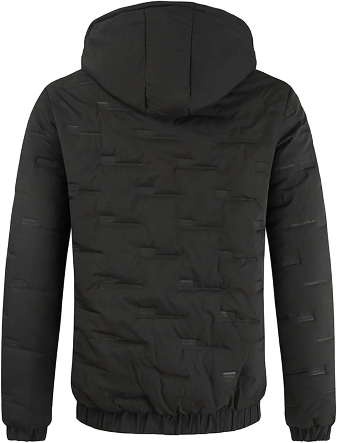 Mens Autumn And Winter Fashion Casual Solid Color Padded Warm Cotton Coat Cotton Padded Long Winter for Men