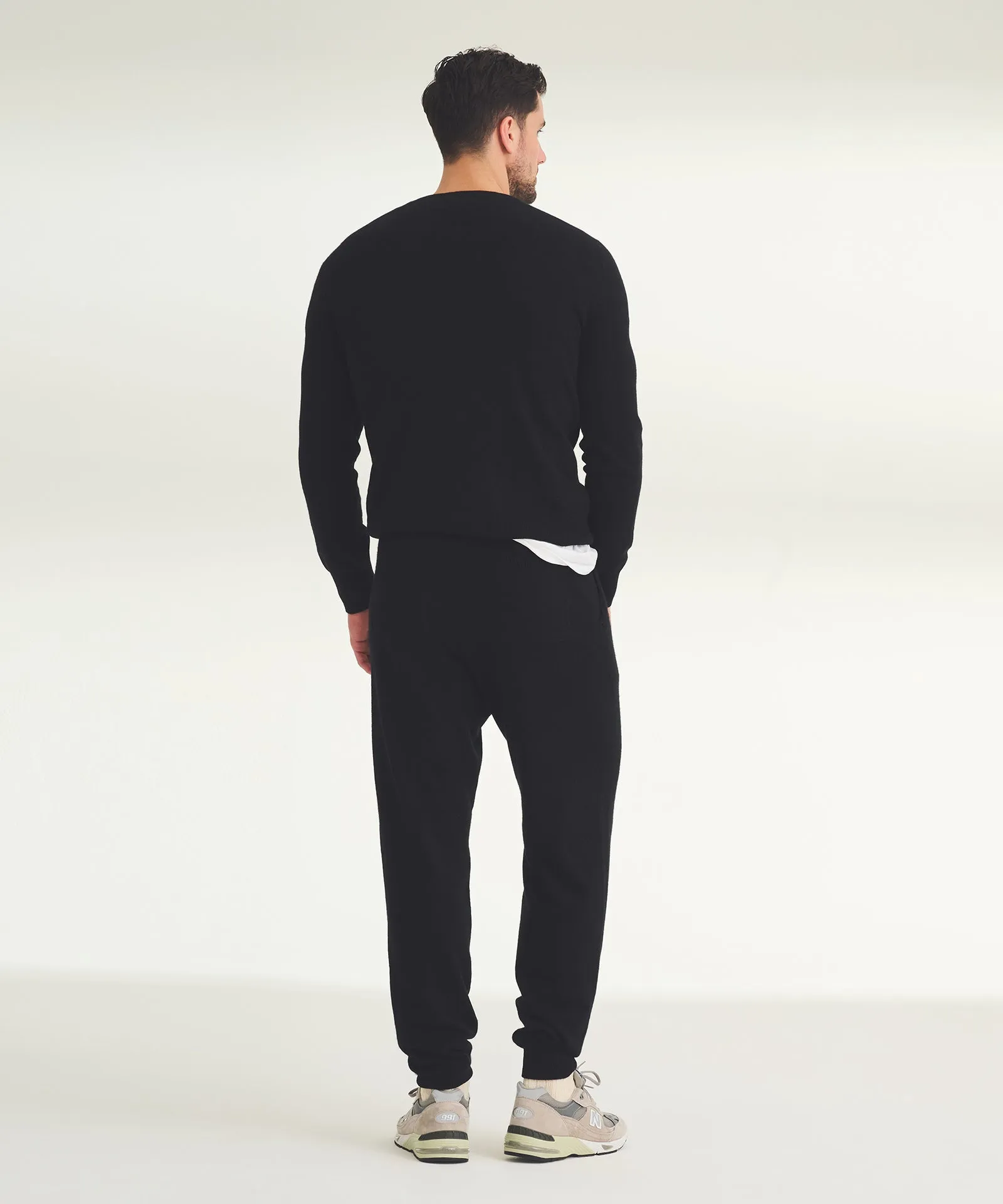 Men's Embroidered Smiley Face Cashmere Sweater