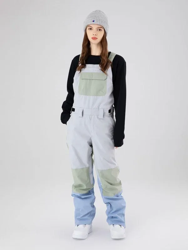 Men's Searipe Mountain Discover Colorblock Ski Pants Bibs