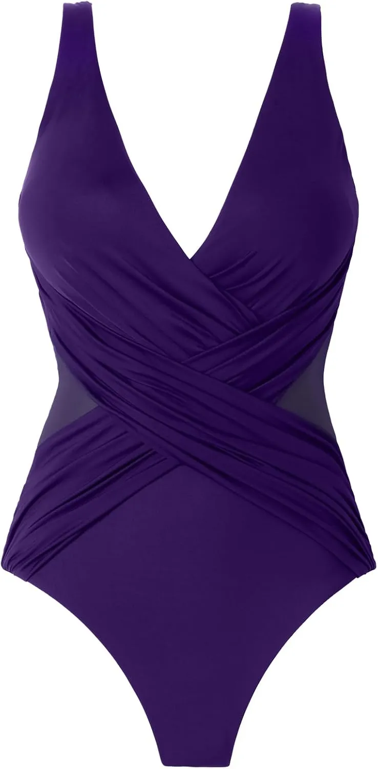 Miraclesuit 2023 Cruise Women's Illusionists Crossover One Piece Swimsuit