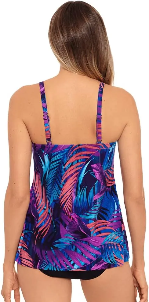 Miraclesuit Women's Swimwear Marina Sweetheart Neckline Underwire Bra Tankini Bathing Suit Top