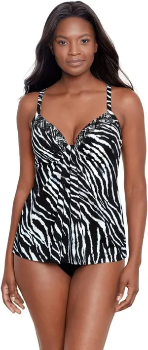 Miraclesuit Women's Swimwear Marina Sweetheart Neckline Underwire Bra Tankini Bathing Suit Top