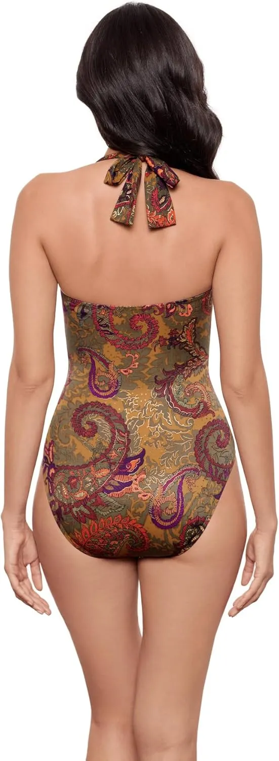 Miraclesuit Women's Utopia Adjustable Halter Underwire One Piece Swimsuit