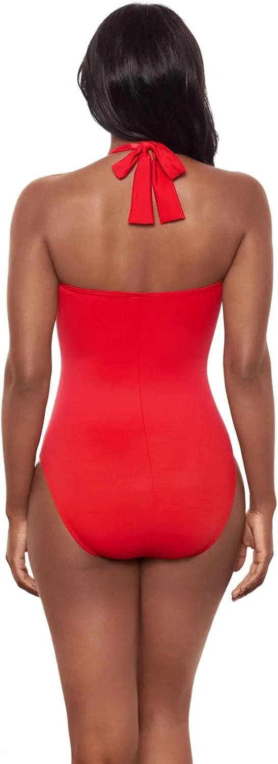 Miraclesuit Women's Utopia Adjustable Halter Underwire One Piece Swimsuit