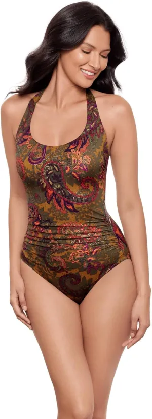 Miraclesuit Women's Utopia Adjustable Halter Underwire One Piece Swimsuit