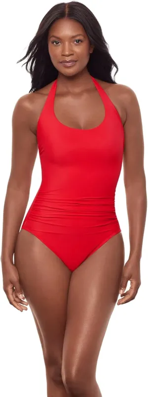 Miraclesuit Women's Utopia Adjustable Halter Underwire One Piece Swimsuit
