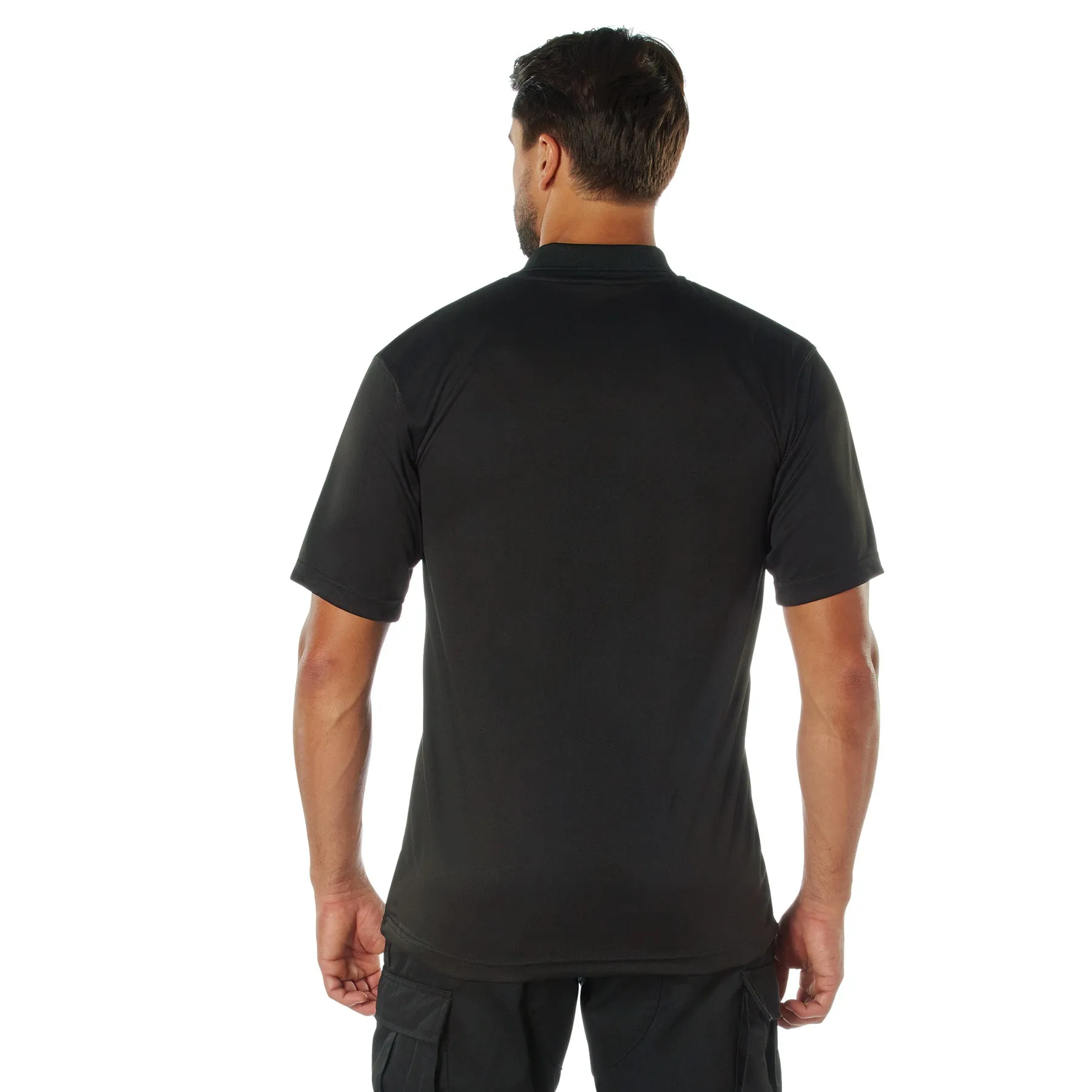 Moisture Wicking Embroidered USMC Eagle, Globe, & Anchor Polo T-Shirts