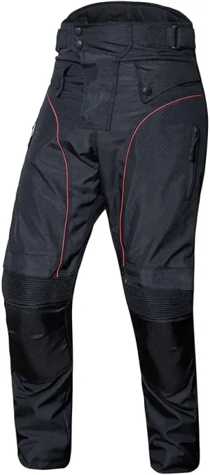 Motorcycle Waterproof Riding OverPants Black with Removable CE Armor PT1