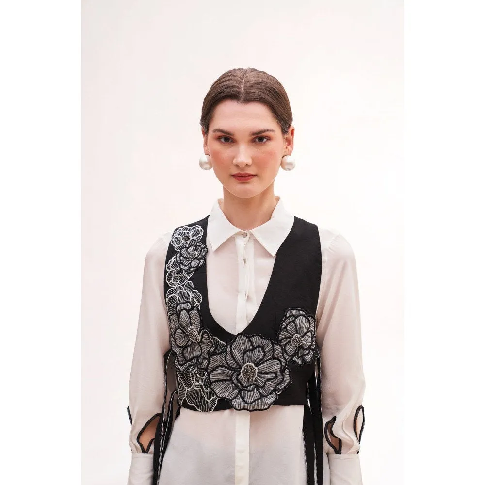 Our Love Lit Black Half Jacket