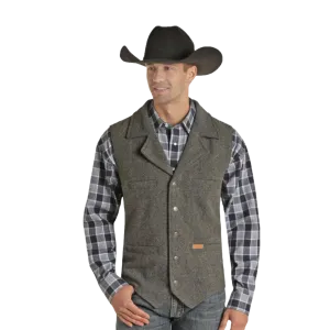 Panhandle® Men's Button Down Solid Montana Charcoal Vest 98-1176-02