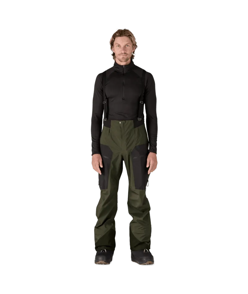 PATAGONIA Untracked Bib Snowboard Pants Pine Green