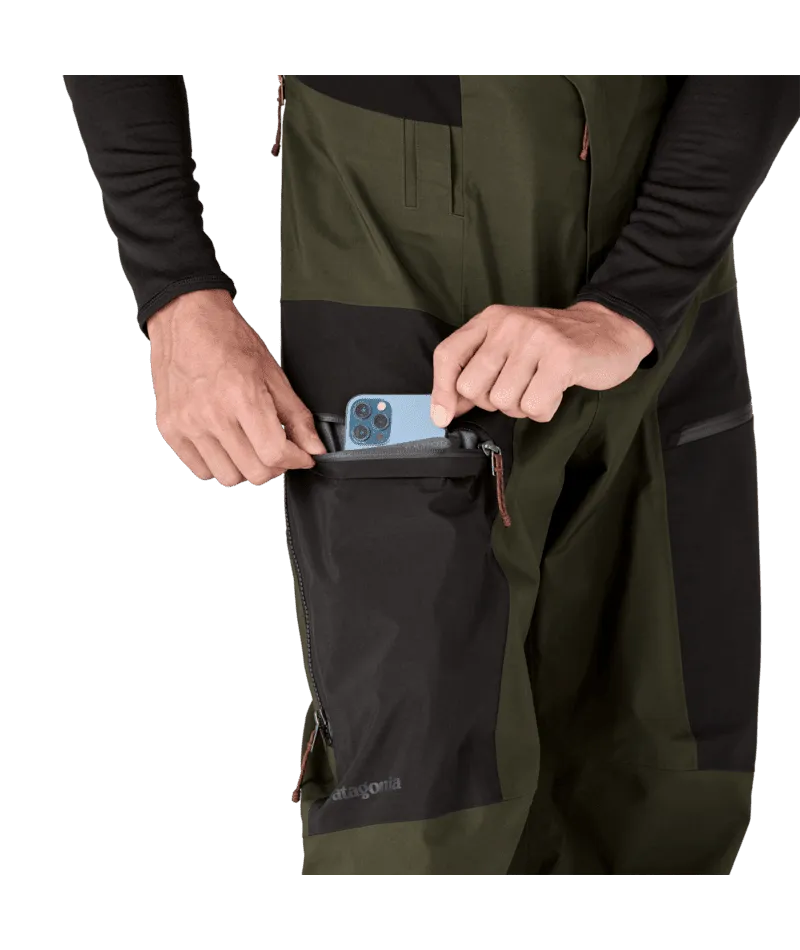 PATAGONIA Untracked Bib Snowboard Pants Pine Green