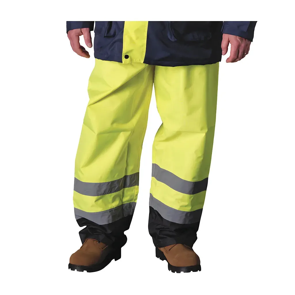 PIP 318-1757-YEL/S ANSI 107 Class E Value Black Trim Over Pant