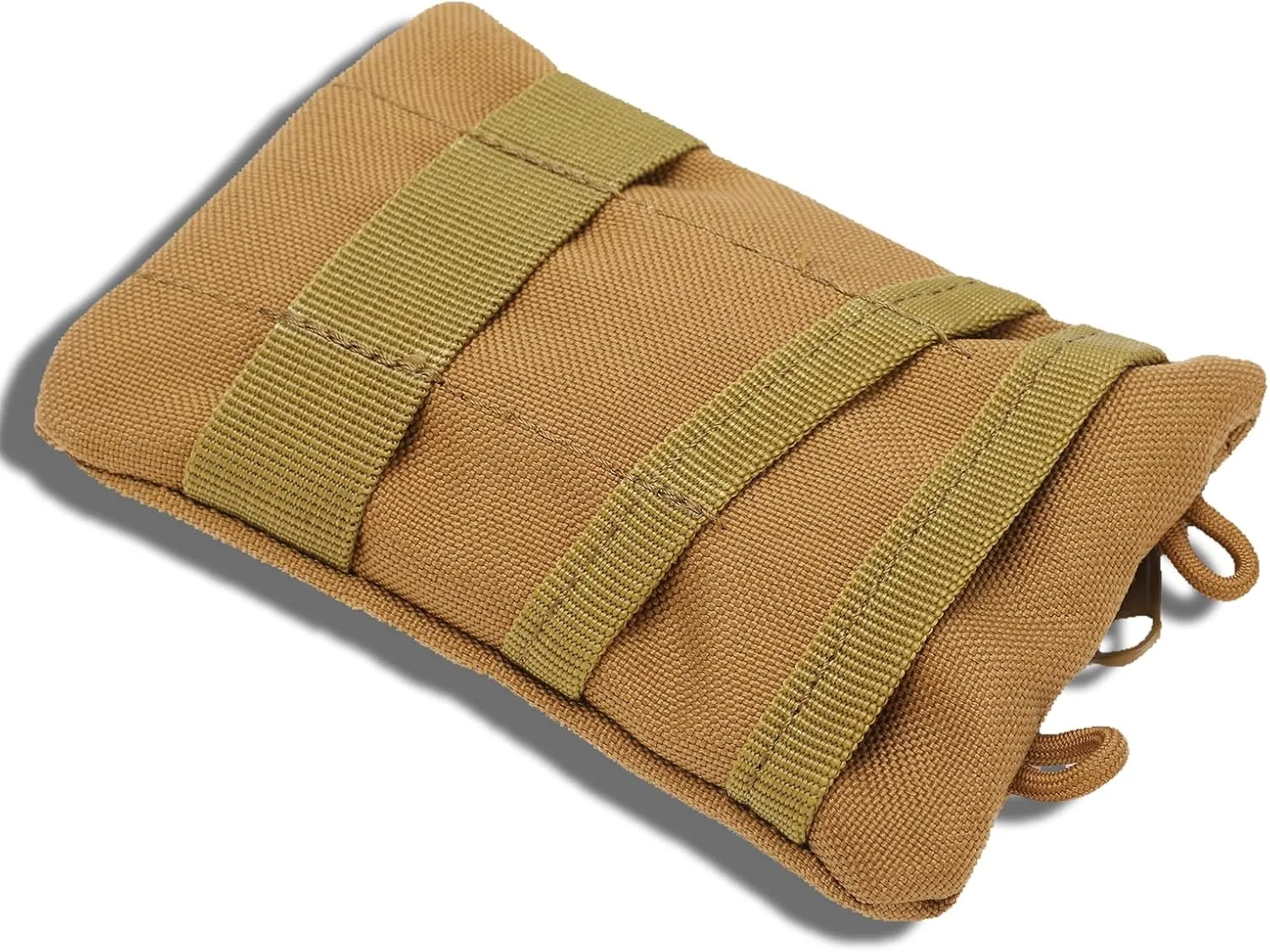 Portable Travel Zipper Waist Bag, Outdoor EDC Molle Pouch Wallet 15x10x2cm/5.9x3.9x0.8in EDC Pouch Organizer for Camping Hiking