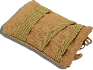 Portable Travel Zipper Waist Bag, Outdoor EDC Molle Pouch Wallet 15x10x2cm/5.9x3.9x0.8in EDC Pouch Organizer for Camping Hiking