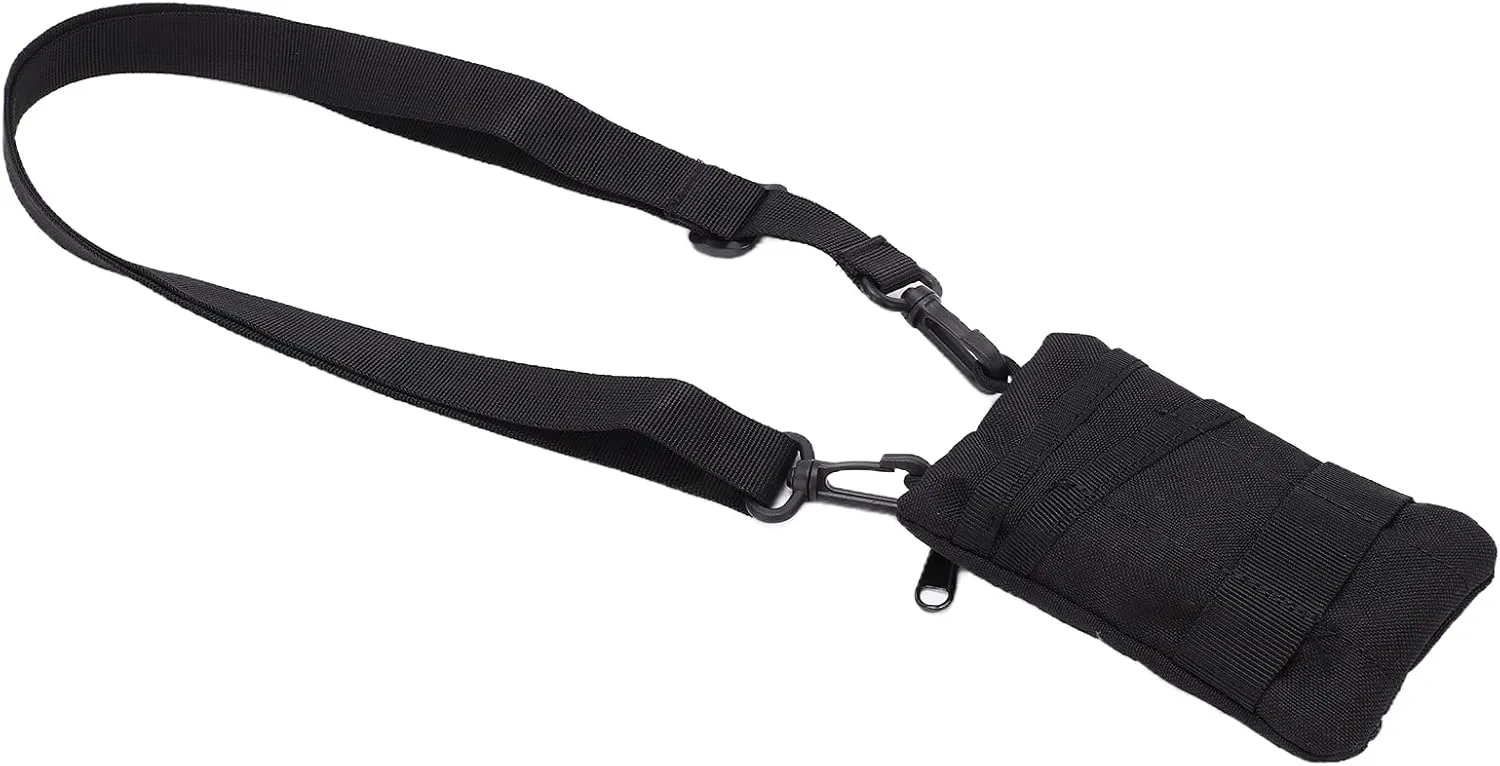 Portable Travel Zipper Waist Bag, Outdoor EDC Molle Pouch Wallet 15x10x2cm/5.9x3.9x0.8in EDC Pouch Organizer for Camping Hiking