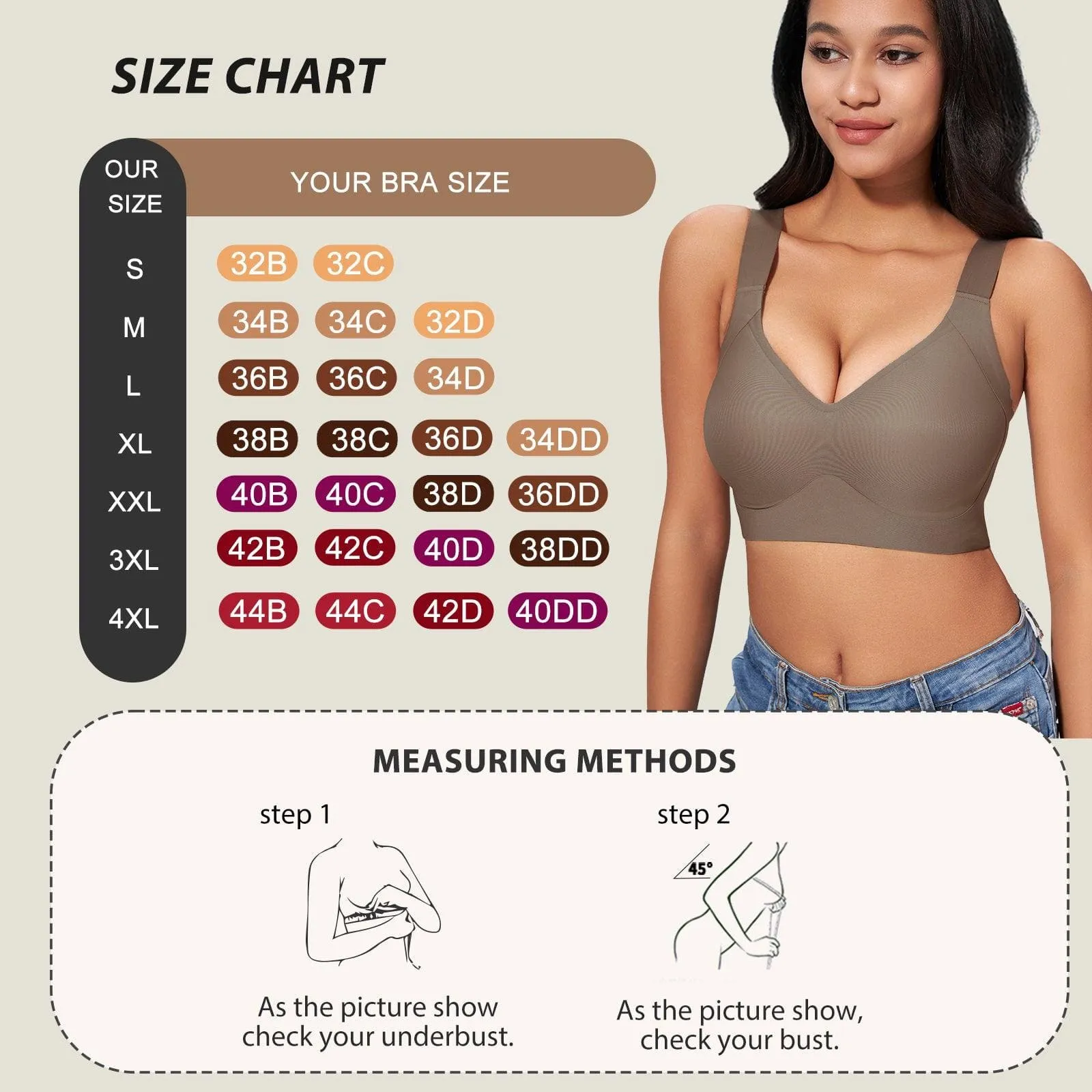 "Feel like not wearing one" Seamless Full Coverage Padded Wireless Bra