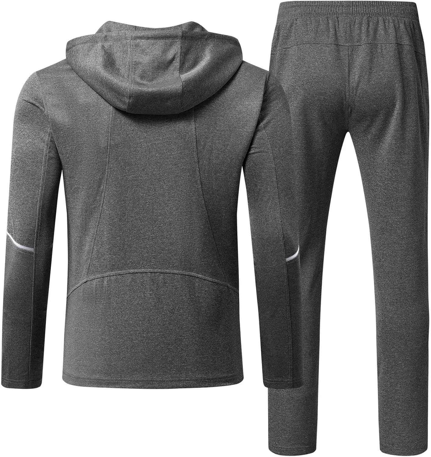 Rdruko Men's Track Suits 2 Piece Set Sweatsuits Jogging Workout Gym Warm Up Sportswear Suits with Hoodie