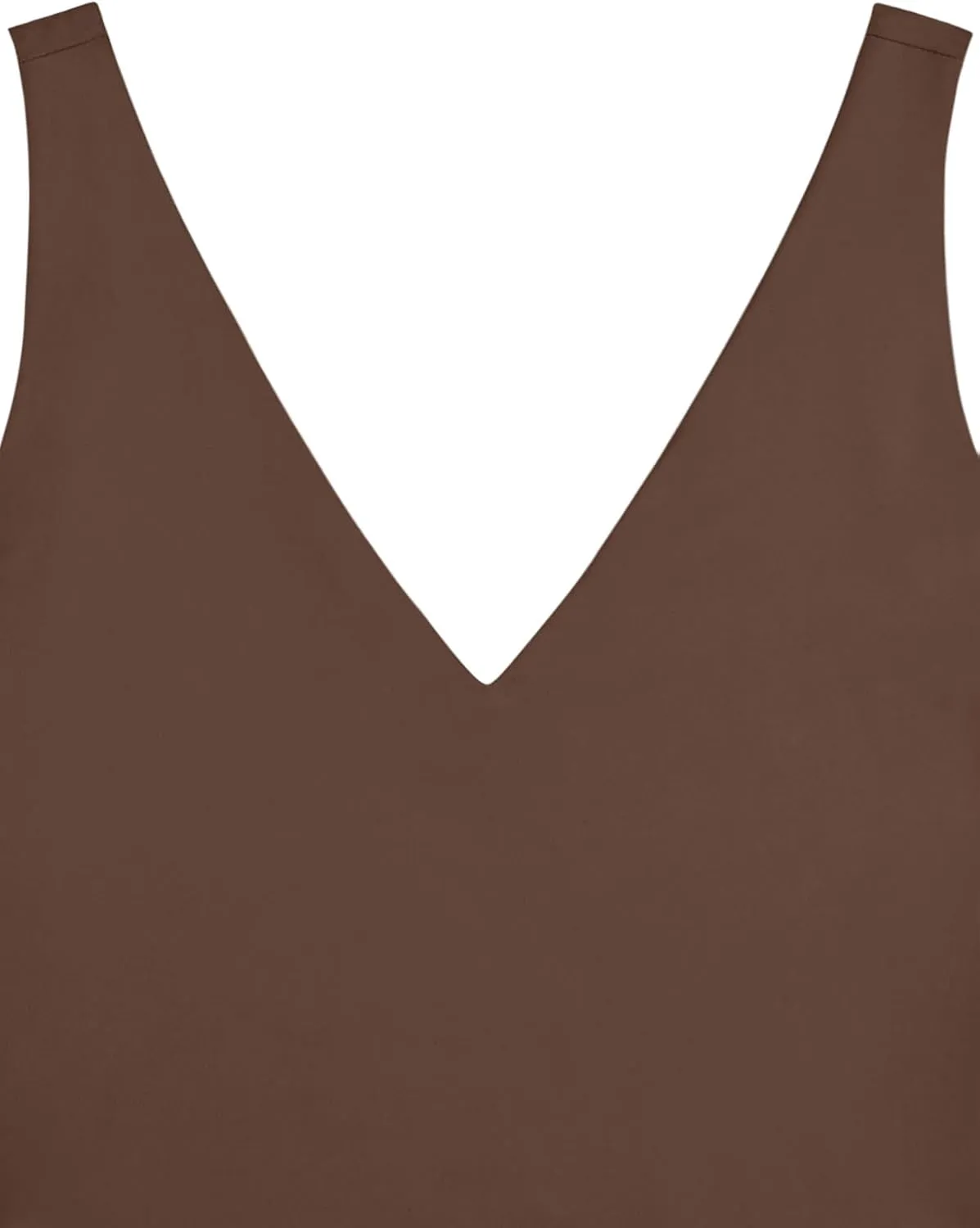 REORIA Butsmooth Womens Trendy Sexy Plunge Deep V Neck Sleeveless V Backless Slim Fit Going Out Crop Tank Tops
