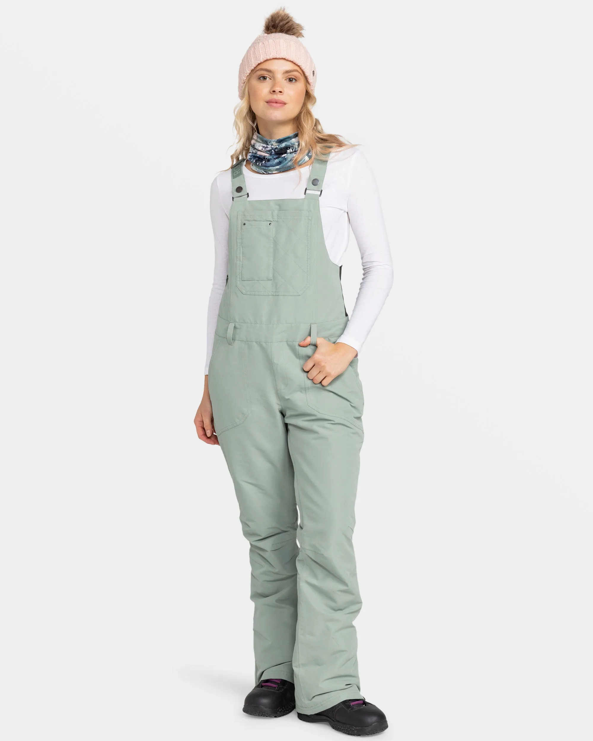 Rideout Bib Snow Pant - Lily Pad