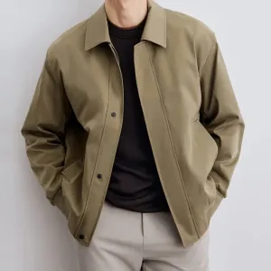 Riolio Jackets for Men Korean Fashion Turndown Collar Jacket Men Clothing Lightweight Jacket Spring and Autumn Coats Streetwear Stylish