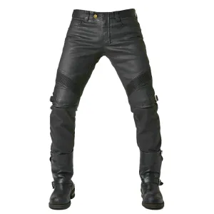 Rock Style Bikers Waterproof Protection Pants / Cool Black Vintage Motorcycle Pants