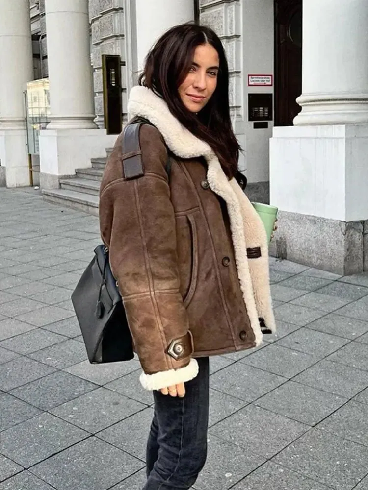 Shearling Suede Jacket