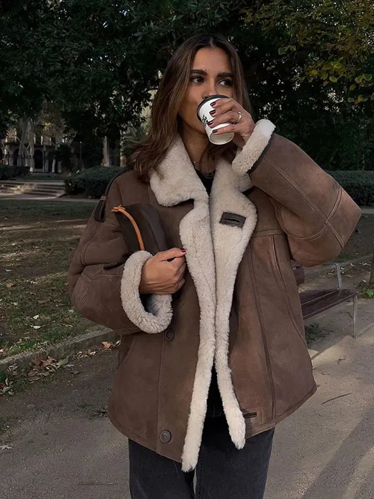 Shearling Suede Jacket