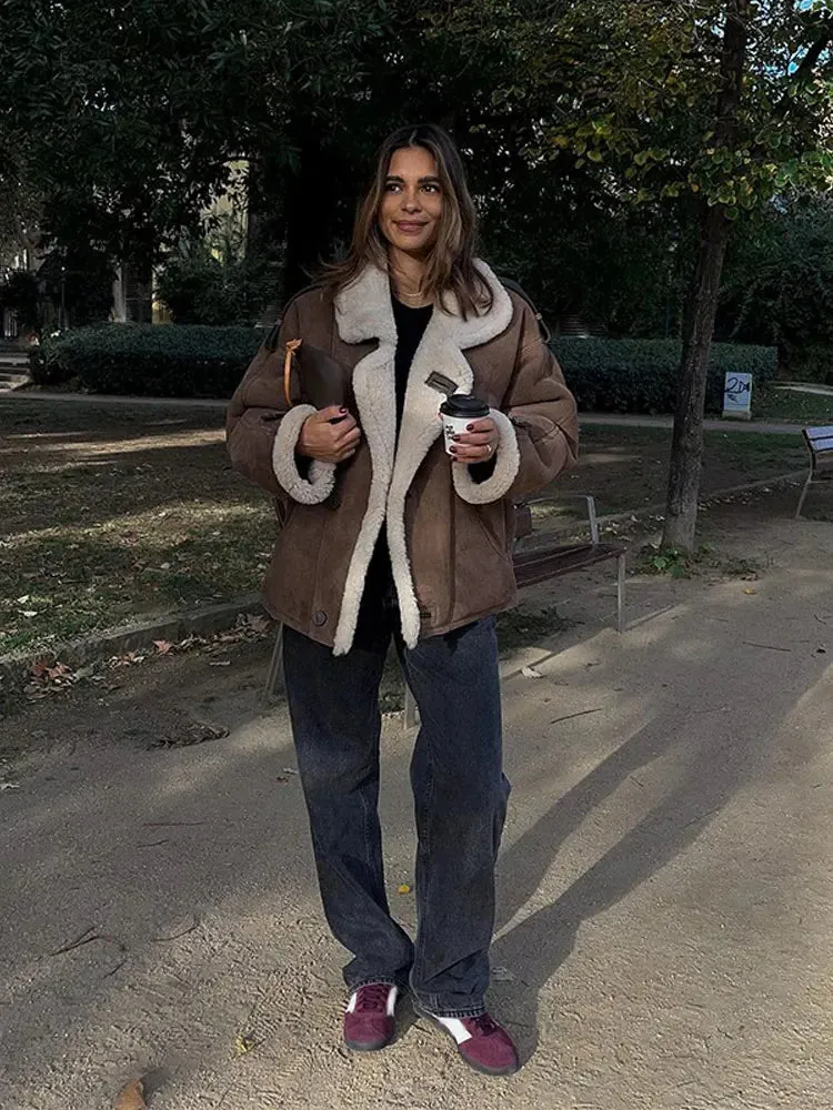 Shearling Suede Jacket