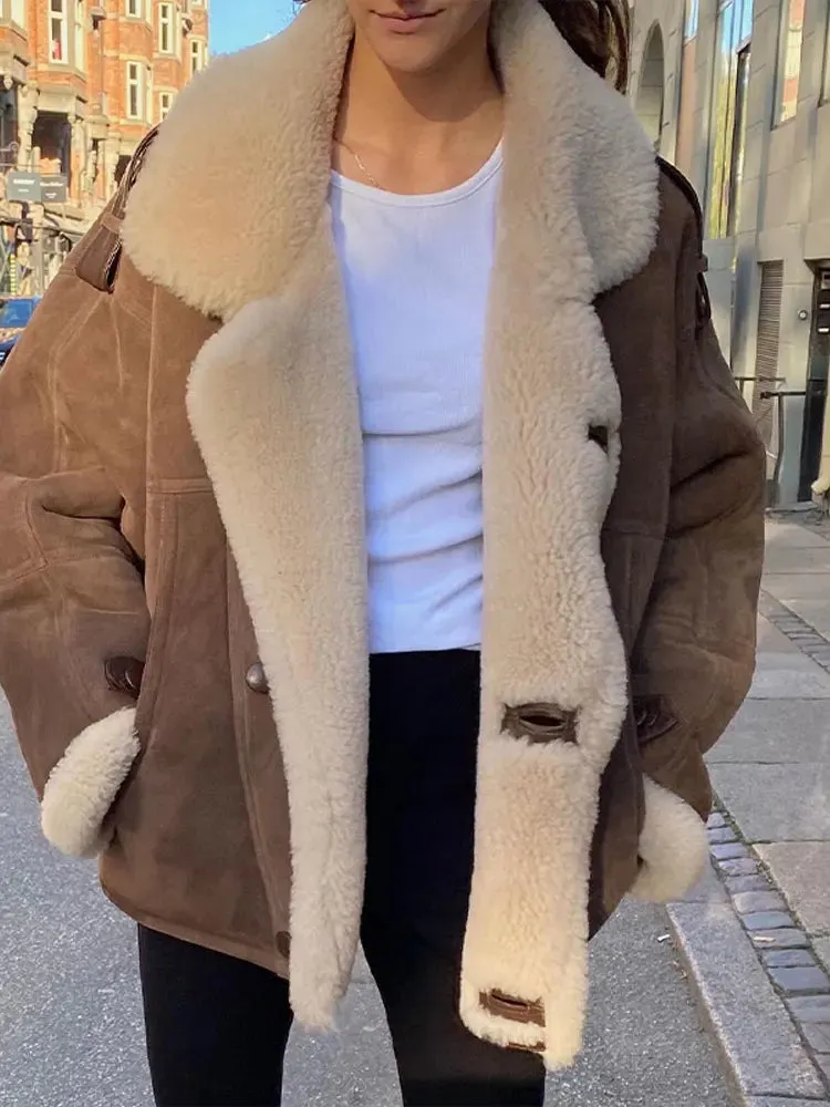 Shearling Suede Jacket