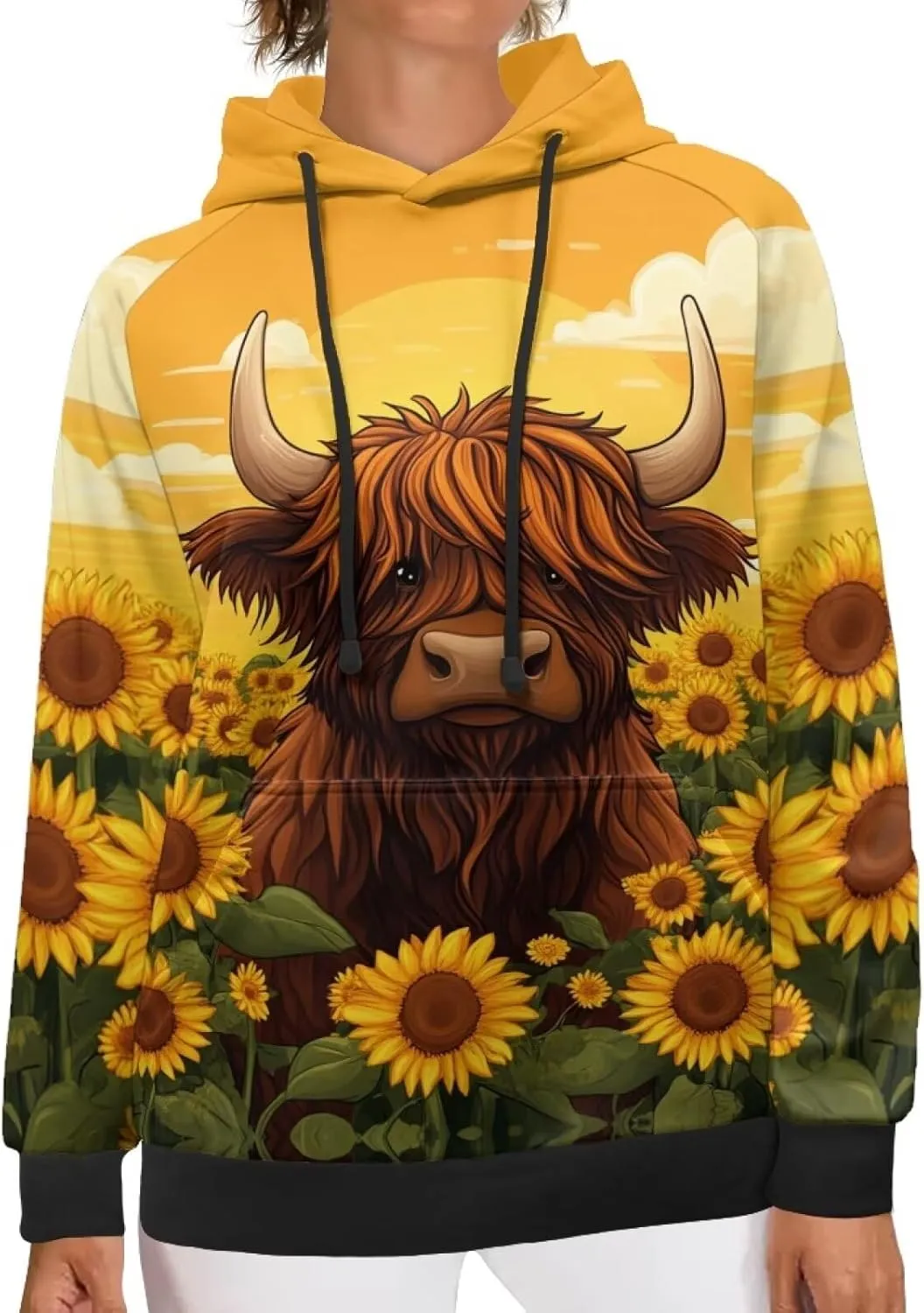Showudesigns Hoodies for Women Pullover Sweatshirt Trendy Hooded Sweater Long Sleeve Tops