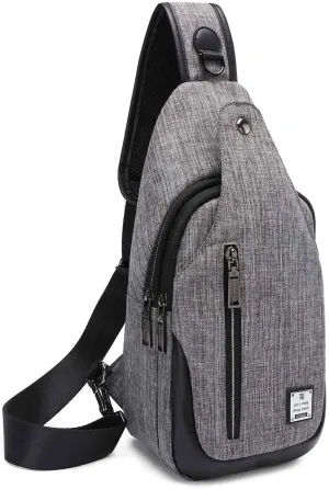 Small Sling Bag Crossbody Backpack Over the Shoulder Bag for Men Women Travel Outdoors, Lightweight Chest Pack