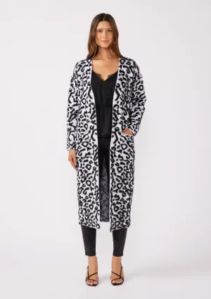 Soft Spot Snow Leopard Cardigan