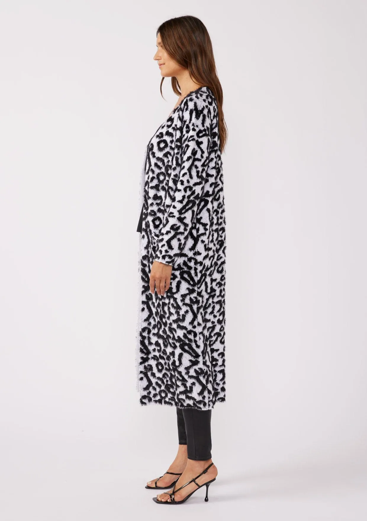 Soft Spot Snow Leopard Cardigan