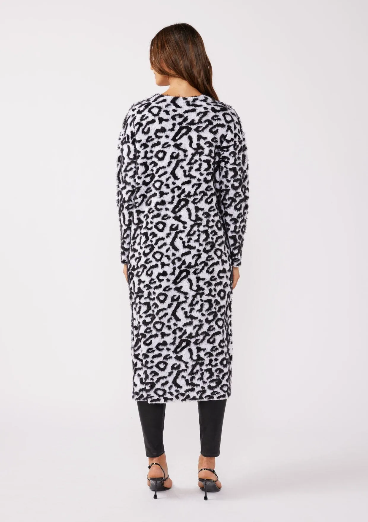 Soft Spot Snow Leopard Cardigan