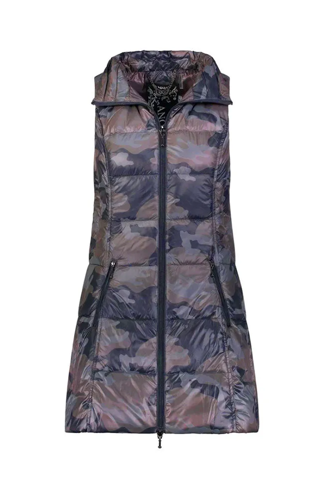 The Long Vest Printed