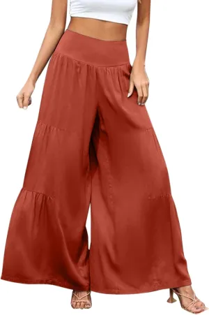 Try Before You Womens Clothing Loose Cotton Patchwork Wide Leg Pants Ladies Trousers Lightweight Linen Pants Women