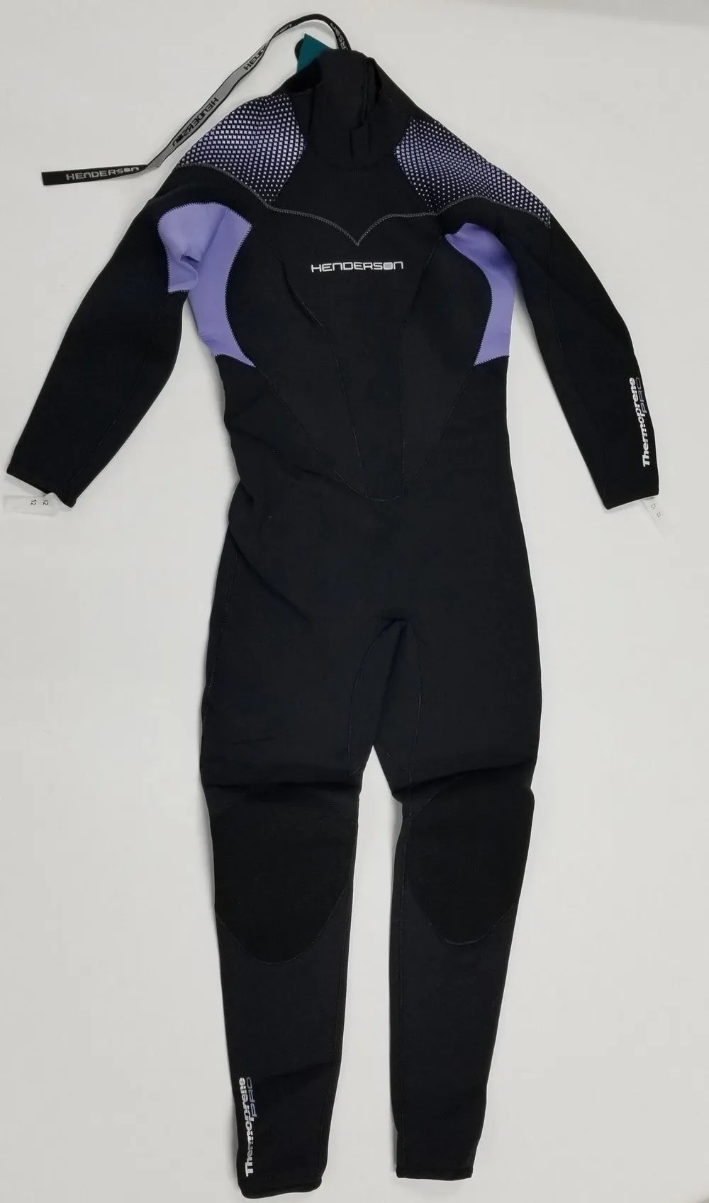 Used Henderson 5mm Women's Back Zip Wetsuit, Black/Lavender, Size: 12