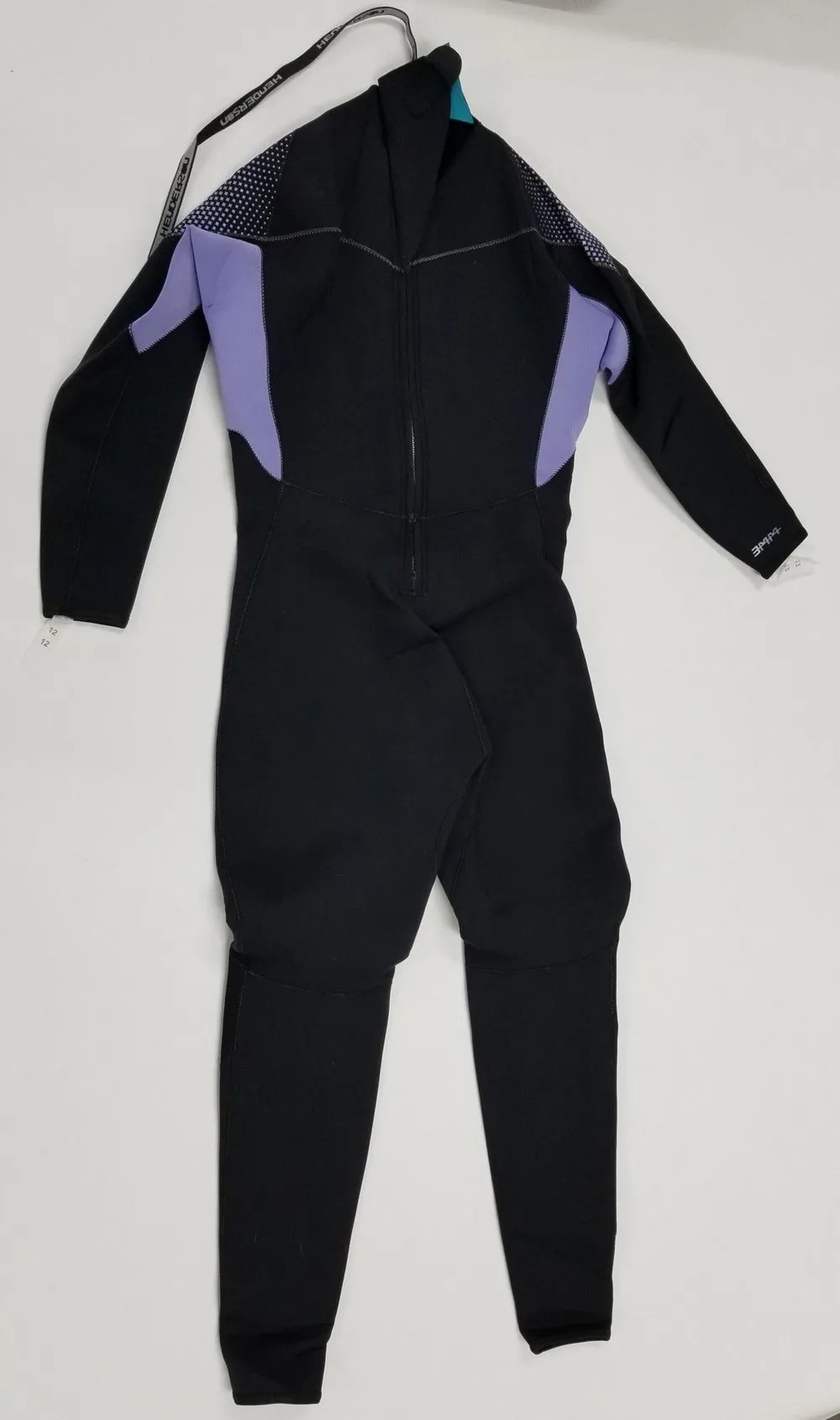 Used Henderson 5mm Women's Back Zip Wetsuit, Black/Lavender, Size: 12